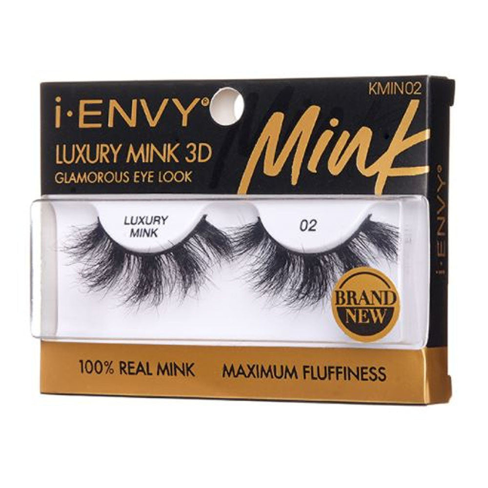 Kiss I Envy Luxury Mink 3D 02 Eye Lashes, 1 Ea